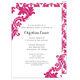 Raspberry Damask Invitations Image 3 of 7